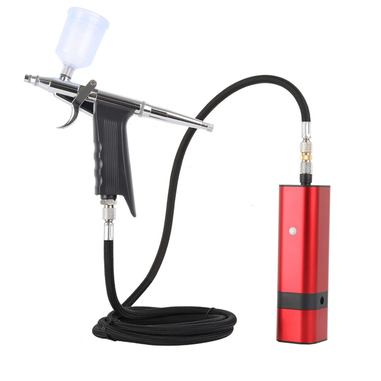 Kit Airbrush Otomatis nganggo Kabel Pangisi Daya USB kanggo Make Up