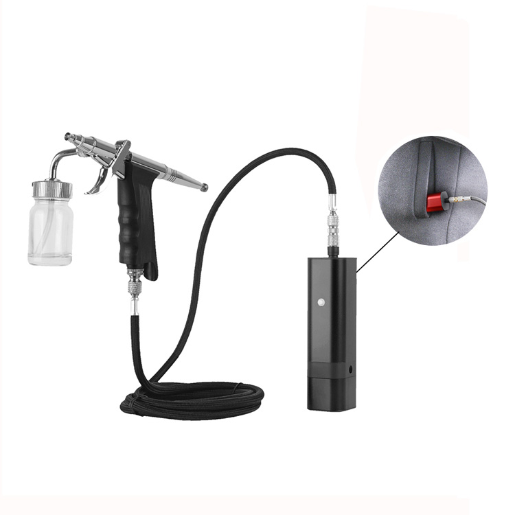 Kit Make Up Airbrush Tanpa Kabel Otomatis kanthi Piala Pakan Sisih