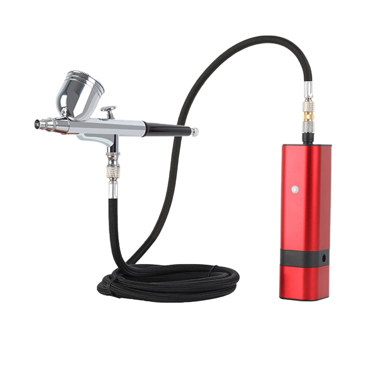 Kit Airbrush Otomatis karo Gun Airbrush Dual-Action Tanpa Kabel