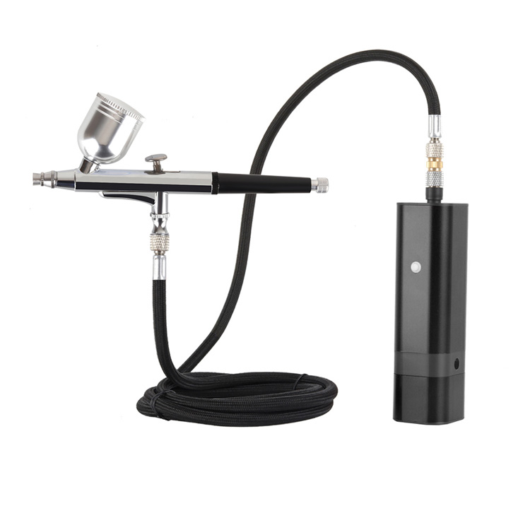 Tekanan Tinggi Airbrush Kit Piala Diganti Spray Gun Cordless